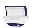 Load image into Gallery viewer, Atlas XL | Royal Purple Steel Oversize Casket with White Interior
