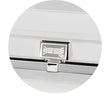 Load image into Gallery viewer, Atlas XL | White and Silver Steel Oversize Casket with White Interior
