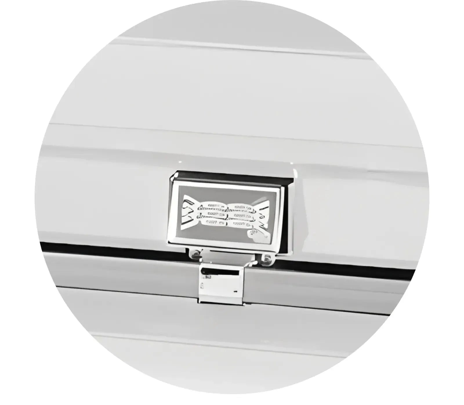 Atlas XL | White and Silver Steel Oversize Casket with White Interior