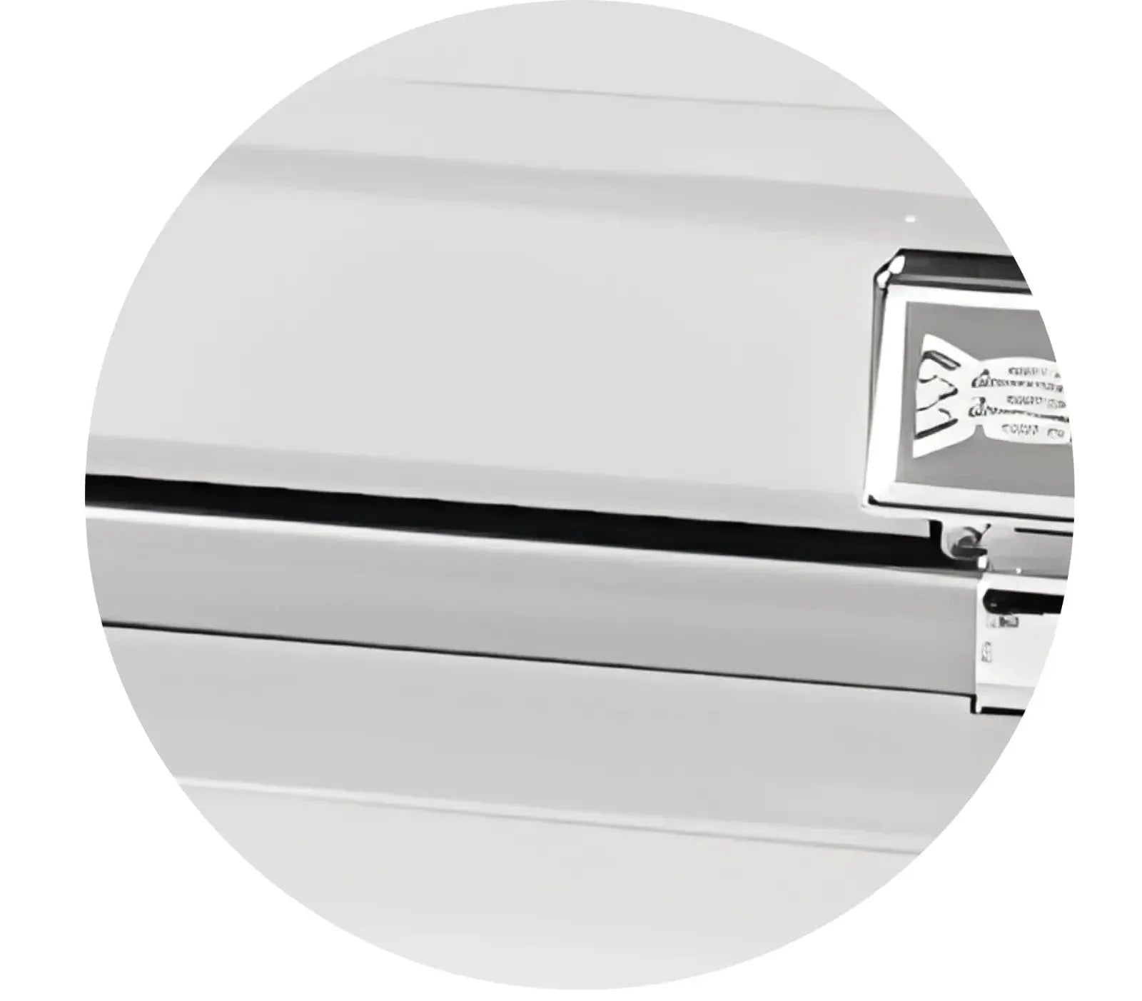 Atlas XL | White and Silver Steel Oversize Casket with White Interior