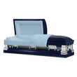 Load image into Gallery viewer, Era Series | Dark Blue Stainless Steel Casket with Light Blue Interior
