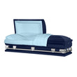 Load image into Gallery viewer, Atlas XL | Dark Blue Steel Oversize Casket with Light Blue Interior
