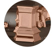 Load image into Gallery viewer, Era Series | Bronze Stainless Steel Casket with Rosetan Interior
