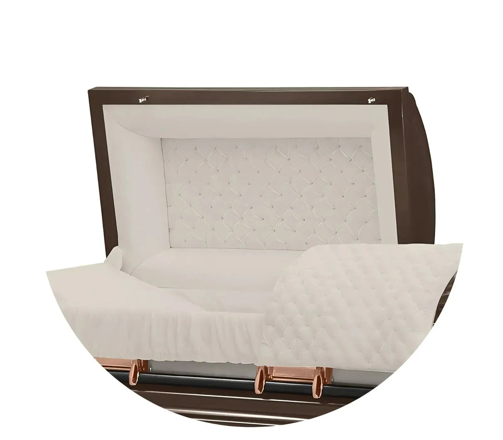 Era Series | Bronze Stainless Steel Casket with Rosetan Interior