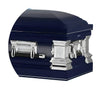 Load image into Gallery viewer, Era Series | Dark Blue Stainless Steel Casket with Light Blue Interior
