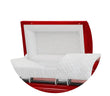Load image into Gallery viewer, Era Series | Red Stainless Steel Casket with White Interior
