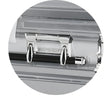Load image into Gallery viewer, Era Series | Silver Stainless Steel Casket with White Interior
