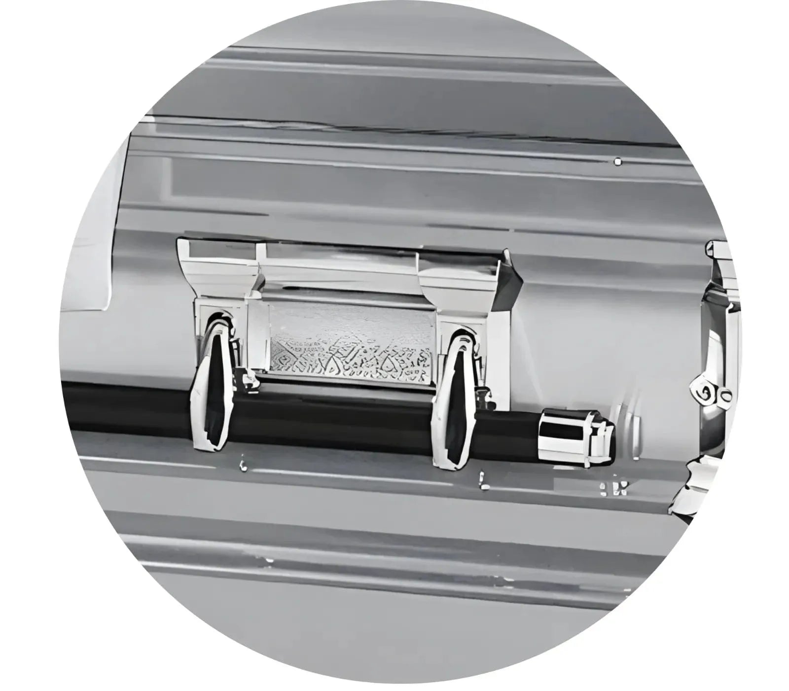 Era Series | Silver Stainless Steel Casket with White Interior