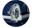 Load image into Gallery viewer, Going Home | Dark Blue Steel Casket with Light Blue Interior

