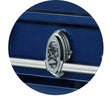 Load image into Gallery viewer, Going Home | Dark Blue Steel Casket with Light Blue Interior
