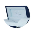 Load image into Gallery viewer, Going Home | Dark Blue Steel Casket with Light Blue Interior
