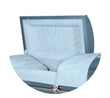 Load image into Gallery viewer, Orion Series | Light Blue Steel Casket with Light Blue Interior
