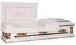 Load image into Gallery viewer, Paris Rose | White Steel Casket with Pink Interior

