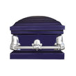 Load image into Gallery viewer, Orion Series | Royal Purple Steel Casket with White Interior
