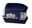Load image into Gallery viewer, Satin Series | Dark Blue Steel Casket with Light Blue Interior
