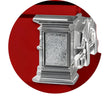 Load image into Gallery viewer, Satin Series | Red Steel Casket with White Interior
