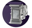 Load image into Gallery viewer, Satin Series | Royal Purple Steel Casket with White Interior
