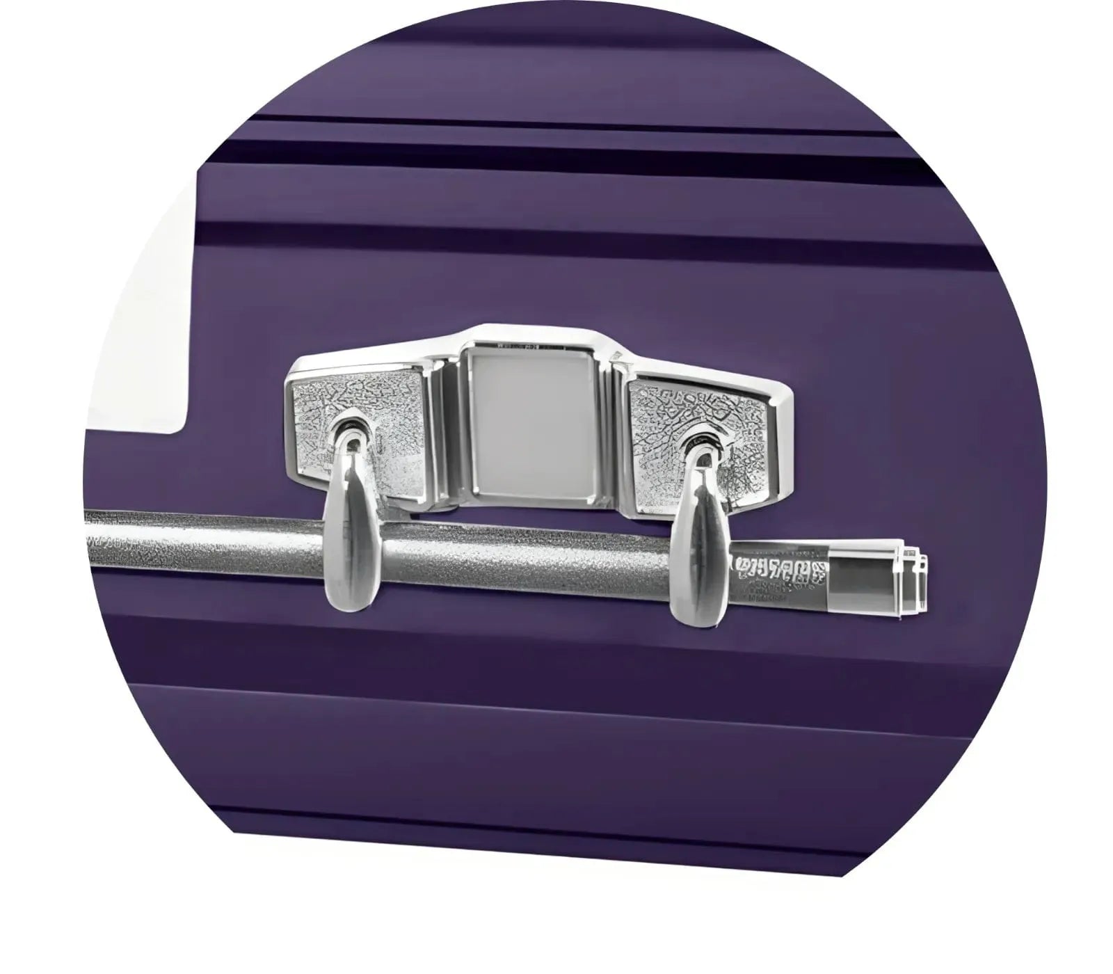 Satin Series | Royal Purple Steel Casket with White Interior