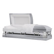 Load image into Gallery viewer, Era Series | Silver Stainless Steel Casket with White Interior
