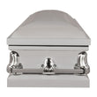 Load image into Gallery viewer, Orion Series | Silver Steel Casket with White Interior
