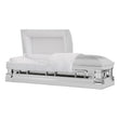 Load image into Gallery viewer, Era Series | White Stainless Steel Casket with White Interior
