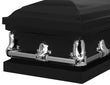 Load image into Gallery viewer, Orion Series | Black Steel Casket with White Interior
