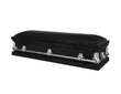 Load image into Gallery viewer, Orion Series | Black Steel Casket with White Interior
