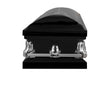 Load image into Gallery viewer, Orion Series | Black Steel Casket with White Interior
