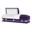 Load image into Gallery viewer, Atlas XL | Royal Purple Steel Oversize Casket with White Interior
